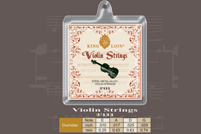 V133 Steel Metal Alloy Soft-inside Violin String