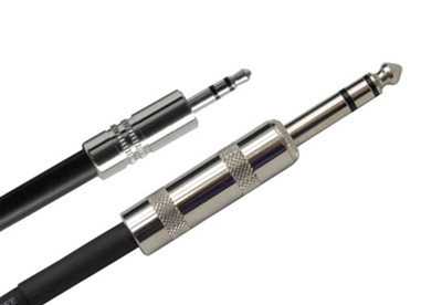 3.5mm male to 6.3mm male