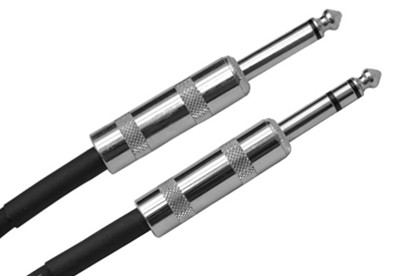 Stereo-to-Mono Cable 6.3mm male to 6.3mm male
